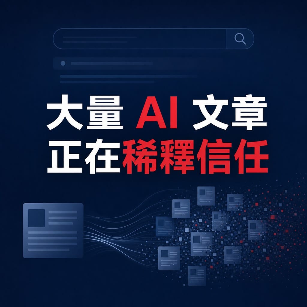 AI 搜尋越聰明,普通內容越快被淘汰:普通知識文會先被淹沒