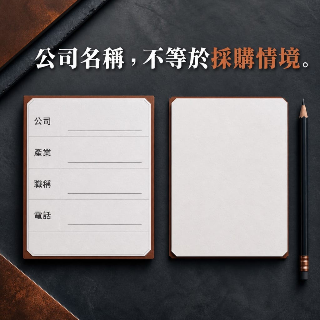 製造業的 B2B 名單為什麼越多,真正進入採購清單的機會反而沒有增加?