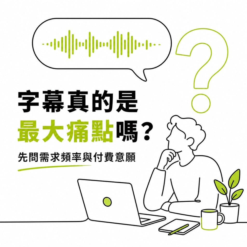 壹加壹花半年做 AI 字幕工具:83萬粉絲最值得投入的,可能不是寫程式