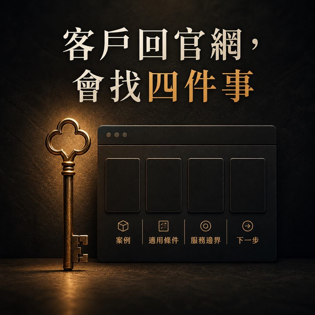AI 推薦你之後,客戶還會回官網驗證你:流量不是信任