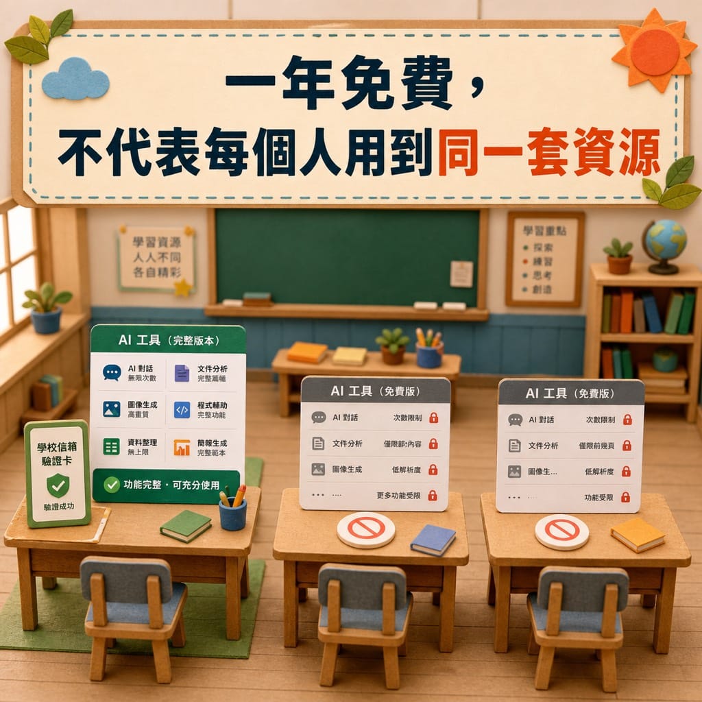學生開始拿到免費 AI，教授卻還在把工具當成個人帳單？