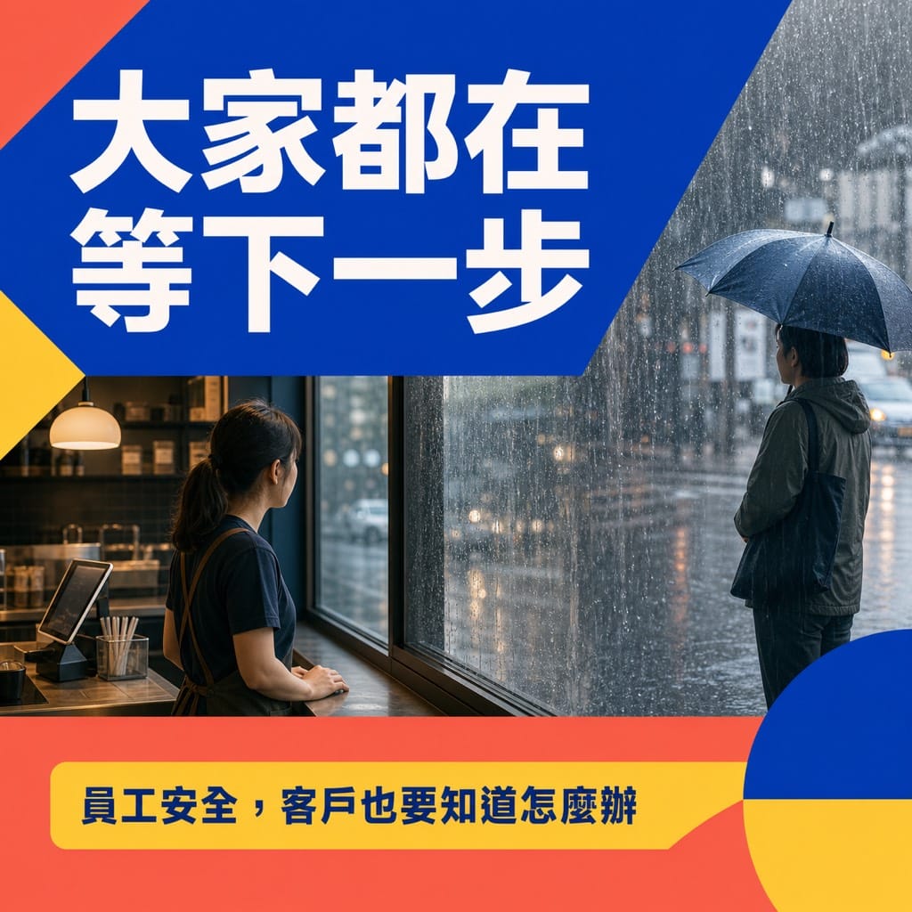 高雄豪雨停班停課後,店家先做的不是 AI 貼文,而是把營業決定說清楚