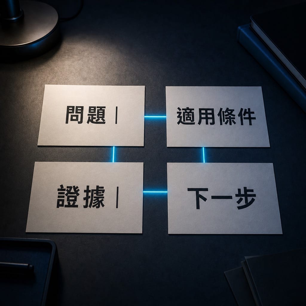 AI 找客戶先做一張決策答案卡:把客戶問題接到有效詢問
