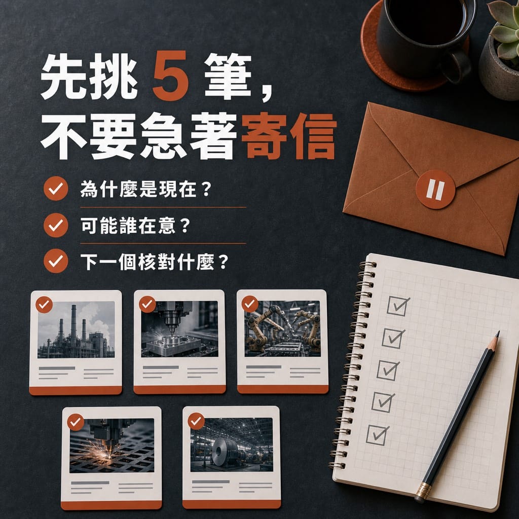 製造業的 B2B 名單為什麼越多,真正進入採購清單的機會反而沒有增加?