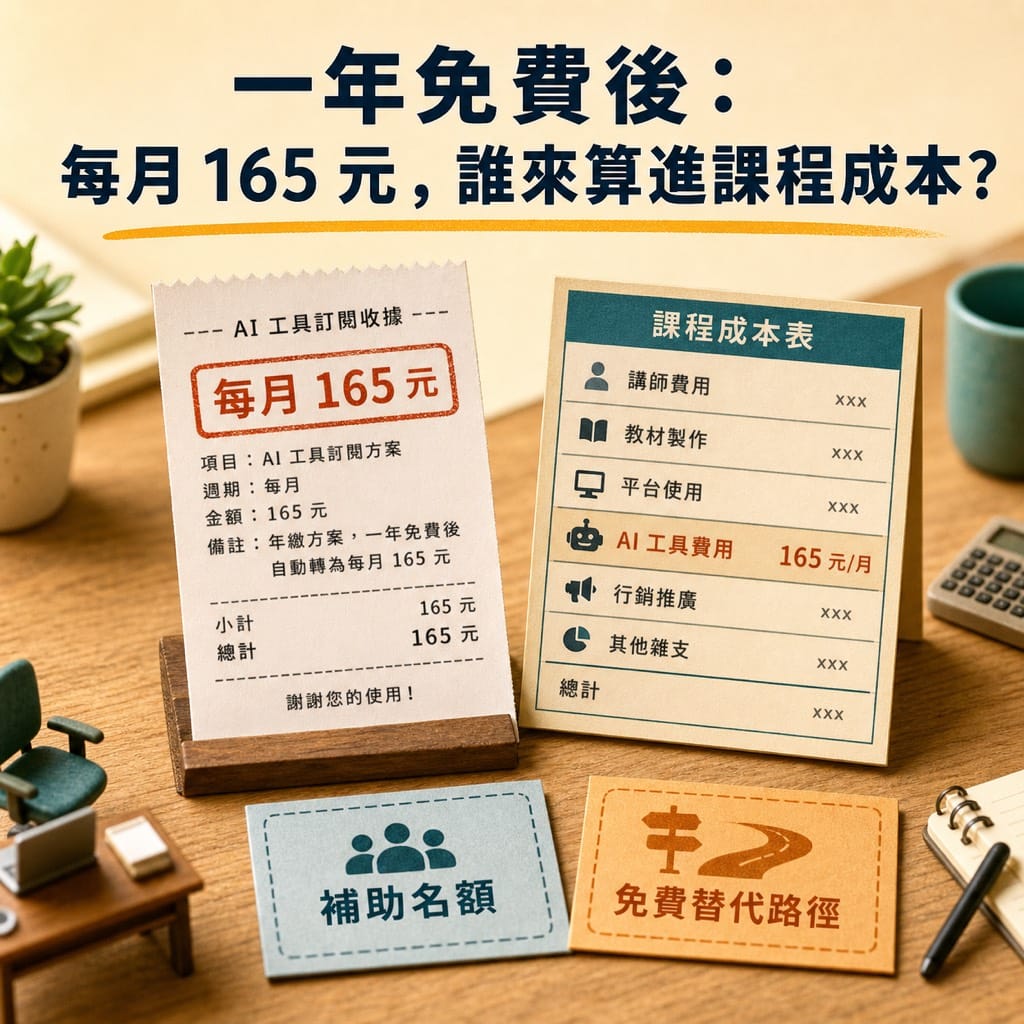 學生開始拿到免費 AI，教授卻還在把工具當成個人帳單？