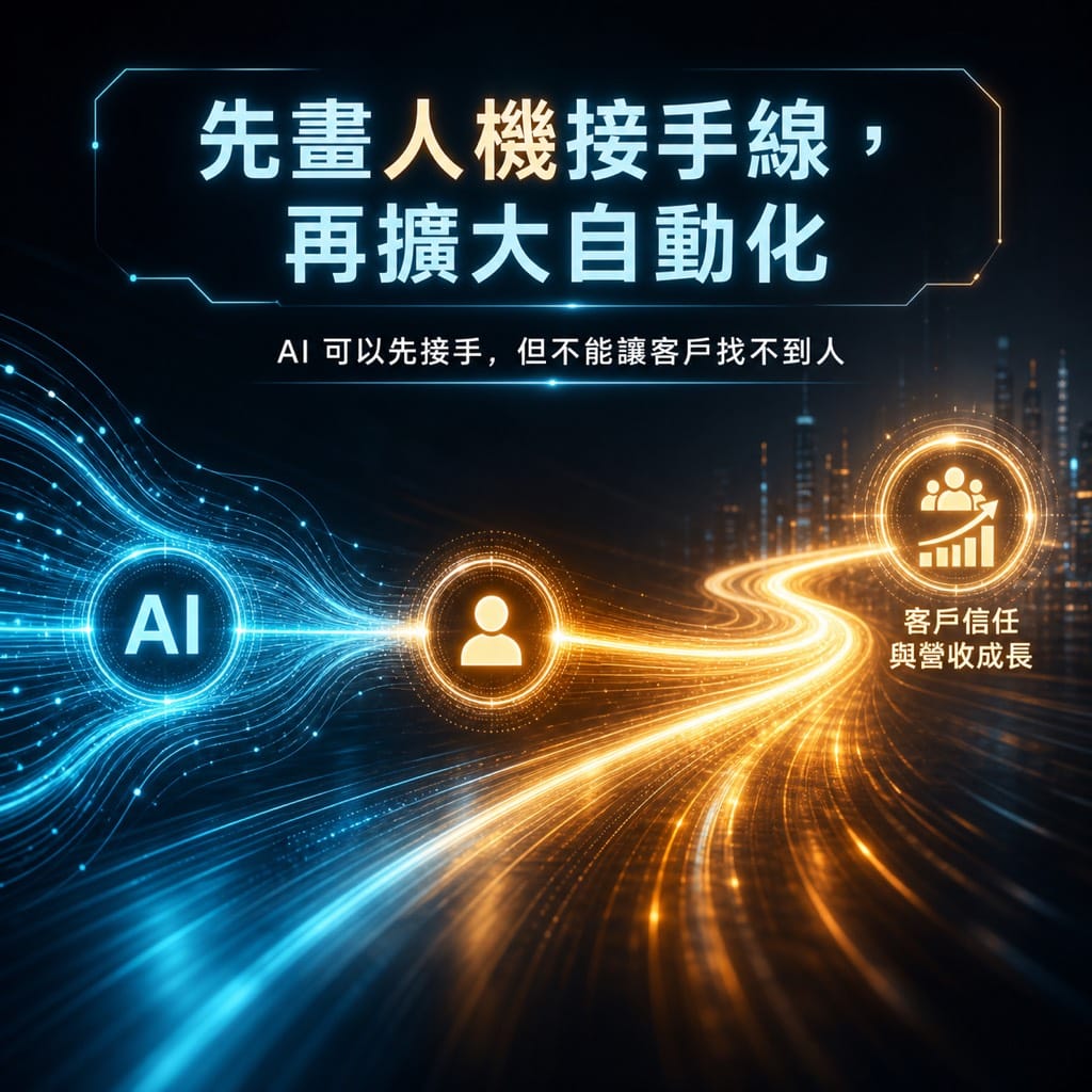 AI 客服越像一位員工，越要先畫清楚什麼時候交回真人