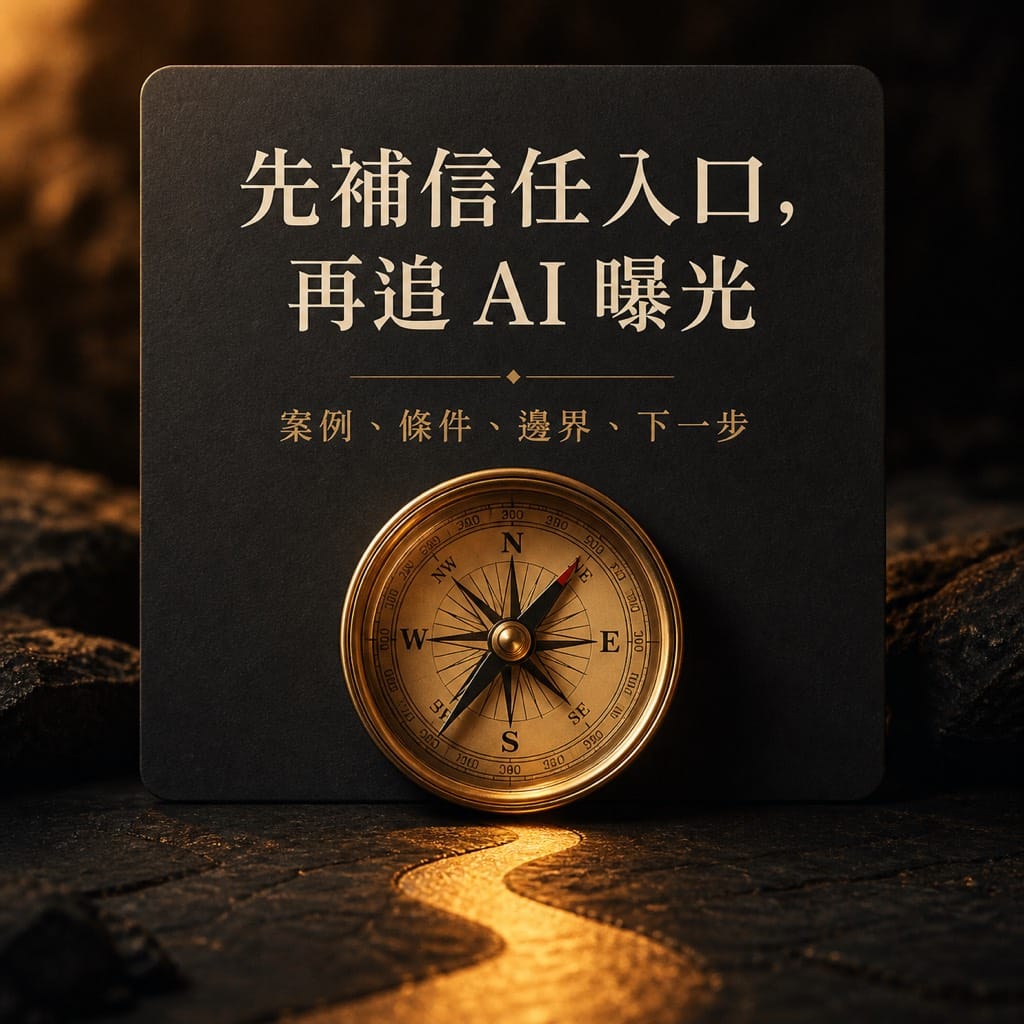 AI 推薦你之後,客戶還會回官網驗證你:流量不是信任