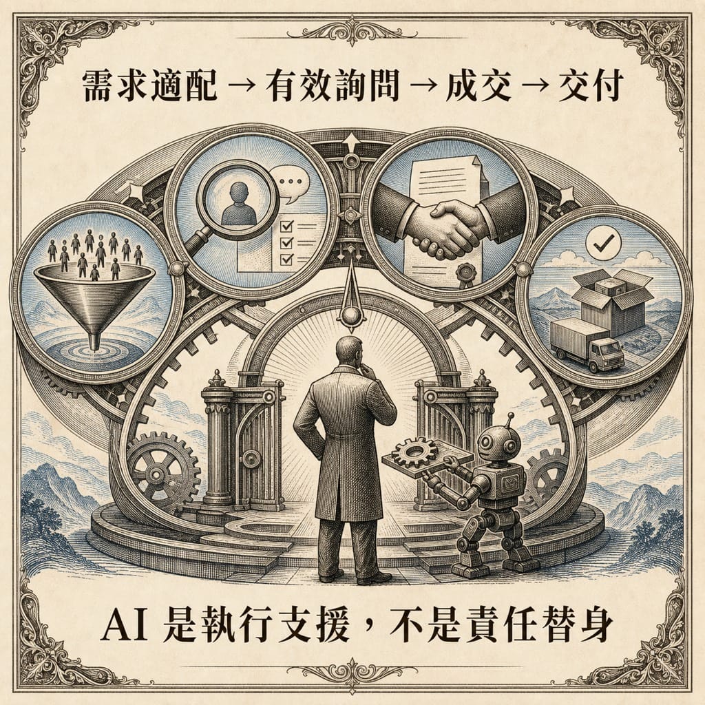 詢問變多卻沒有成交?AI 應先接住需求適配,不是先追更多名單