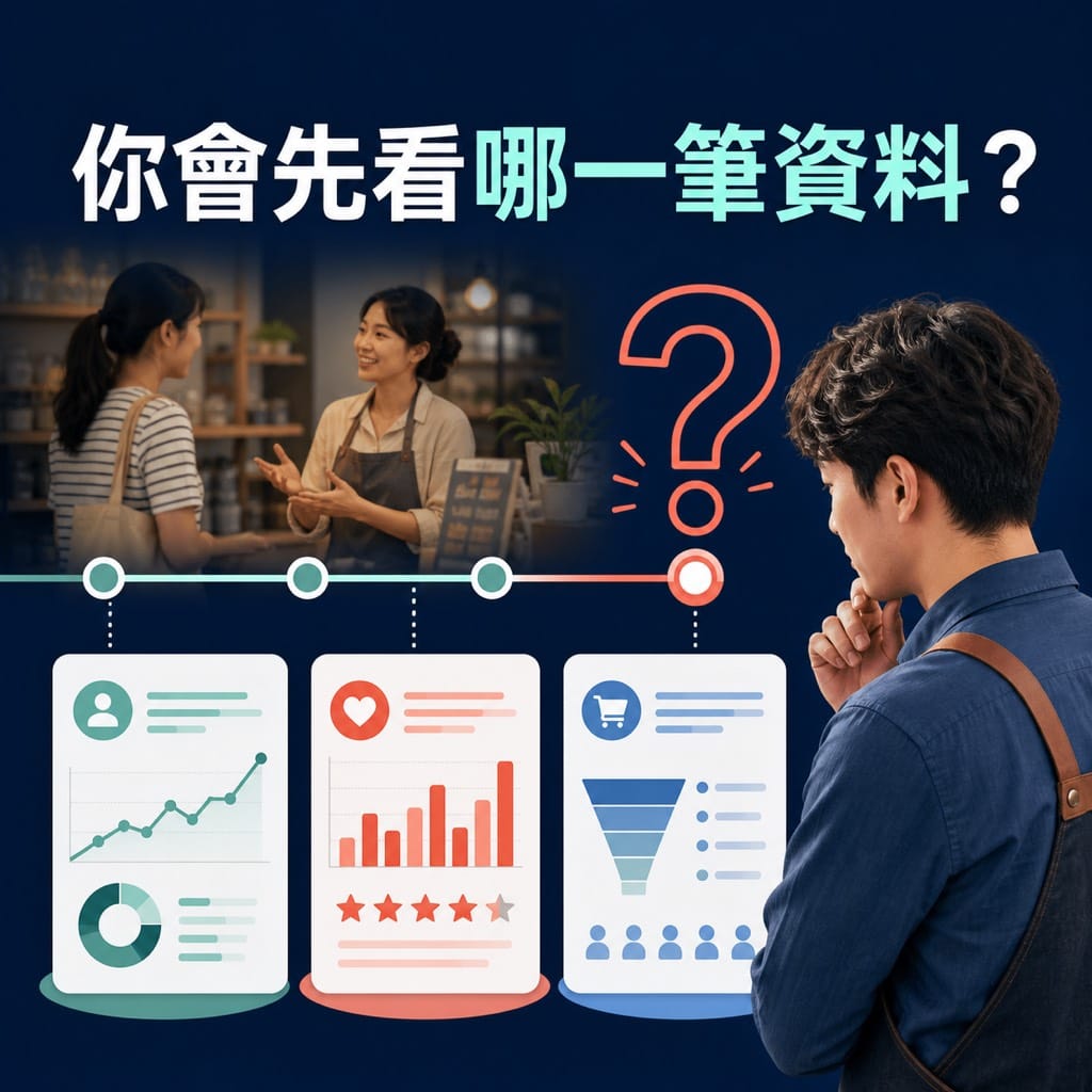 零售數字變好,不代表你的客戶變多:老闆先看哪三筆資料?