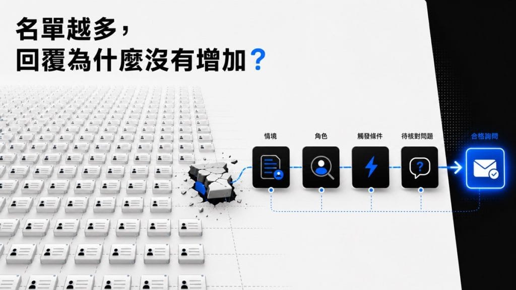 B2B 名單越多，為什麼真正會回覆的人反而沒有增加？