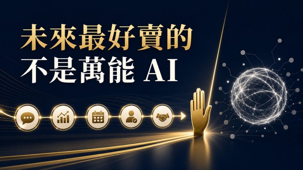 鄭錦聰老師說明連 OpenAI 都開始幫客戶落地：未來最好賣的不是萬能 AI，搭配 AI 工作系統、權限邊界、驗收標準與升級回報流程圖示