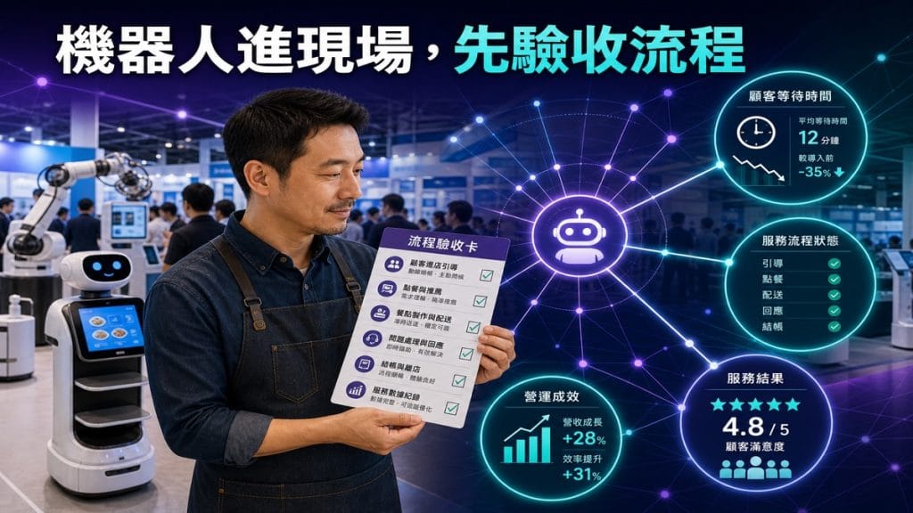 AI 機器人真的走進台灣現場後，小店先別急著買設備：先驗收一個流程