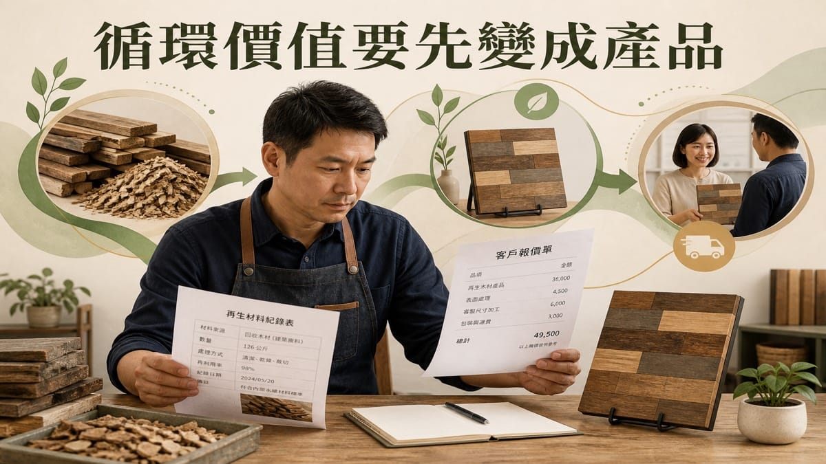 循環經濟不是把廢料再利用:中小企業要先把哪個價值做成產品?