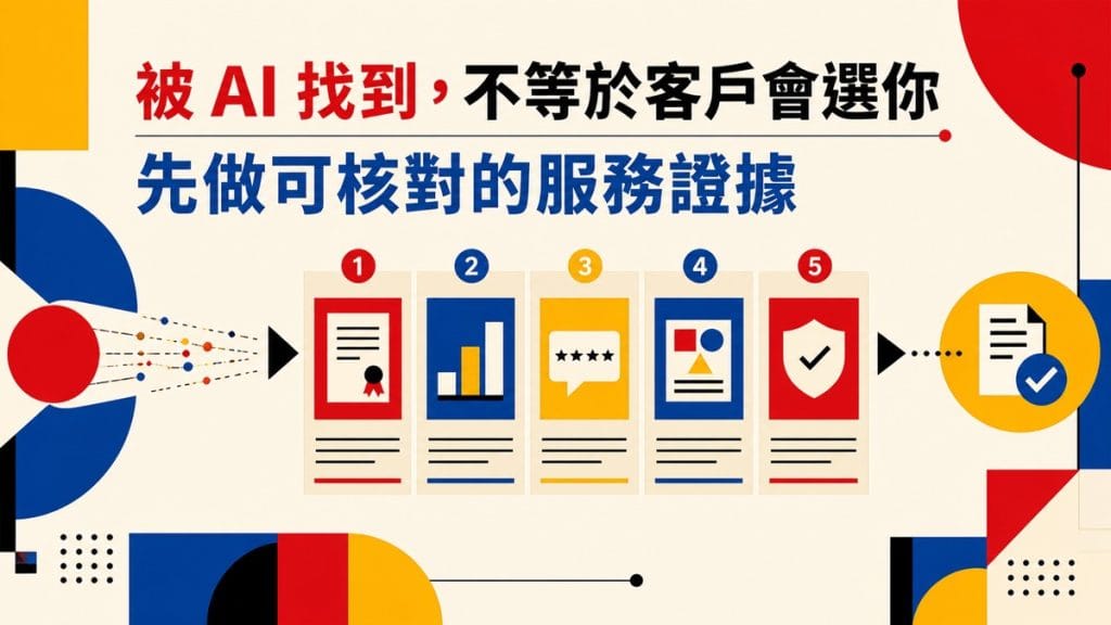 AI 搜尋推薦你之後，客戶怎麼比較？先做一頁可核對的服務證據