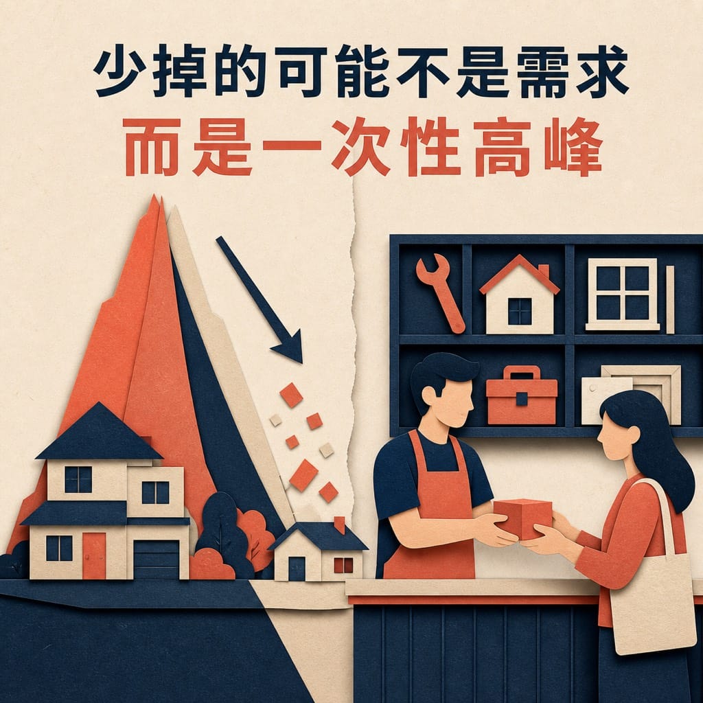 房市冷，不只是少賣幾台家電：小店先把一次裝修需求拆成可續接的服務