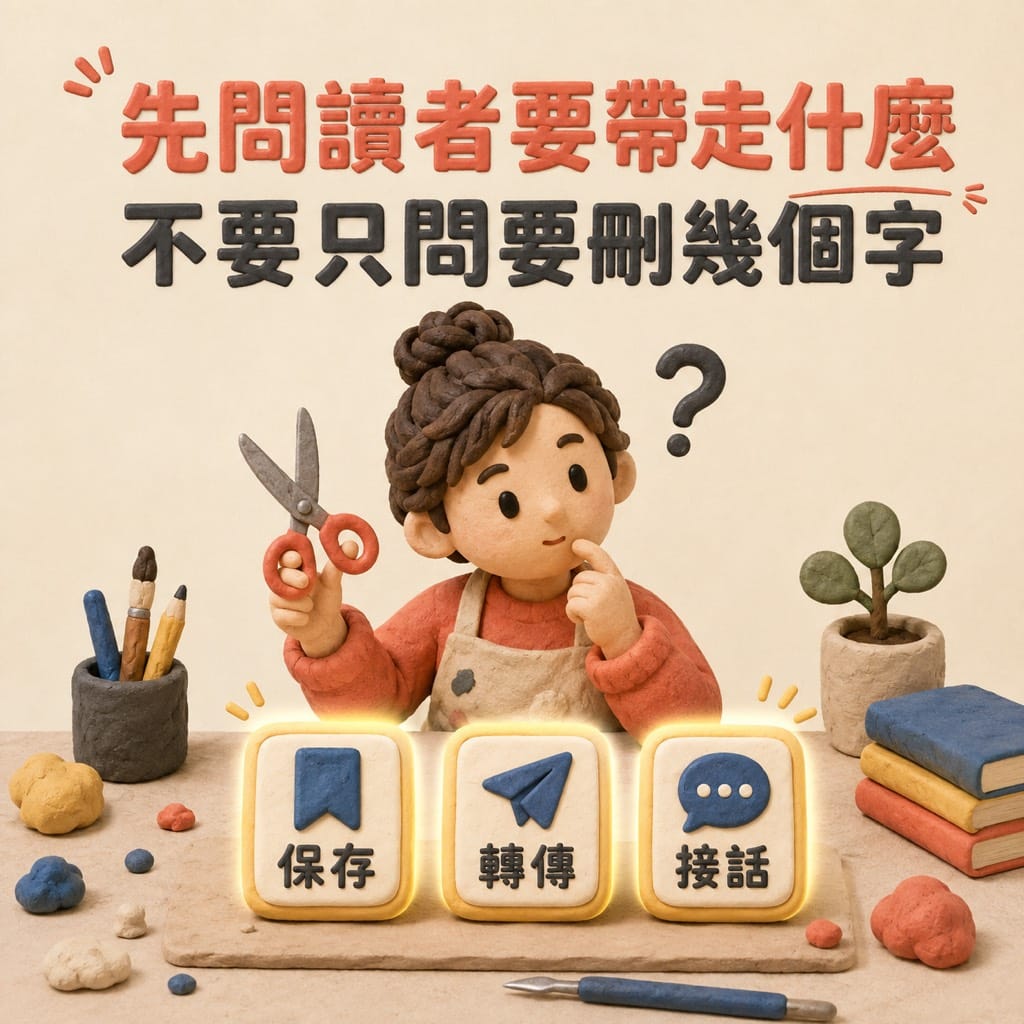 同一篇文章貼八個平台,先改字數還是先改讀者要帶走的東西?