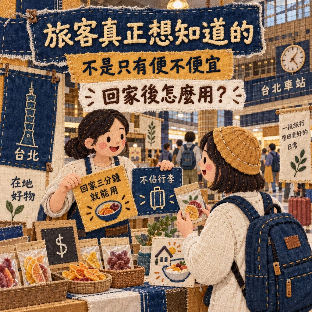OTOP 進台北車站,地方品牌先別只拚成交:先把一個產品變成旅客願意帶走的理由
