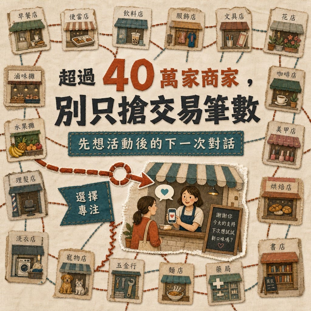 六大支付平台拉買氣，小店更該先設計客人回來的理由
