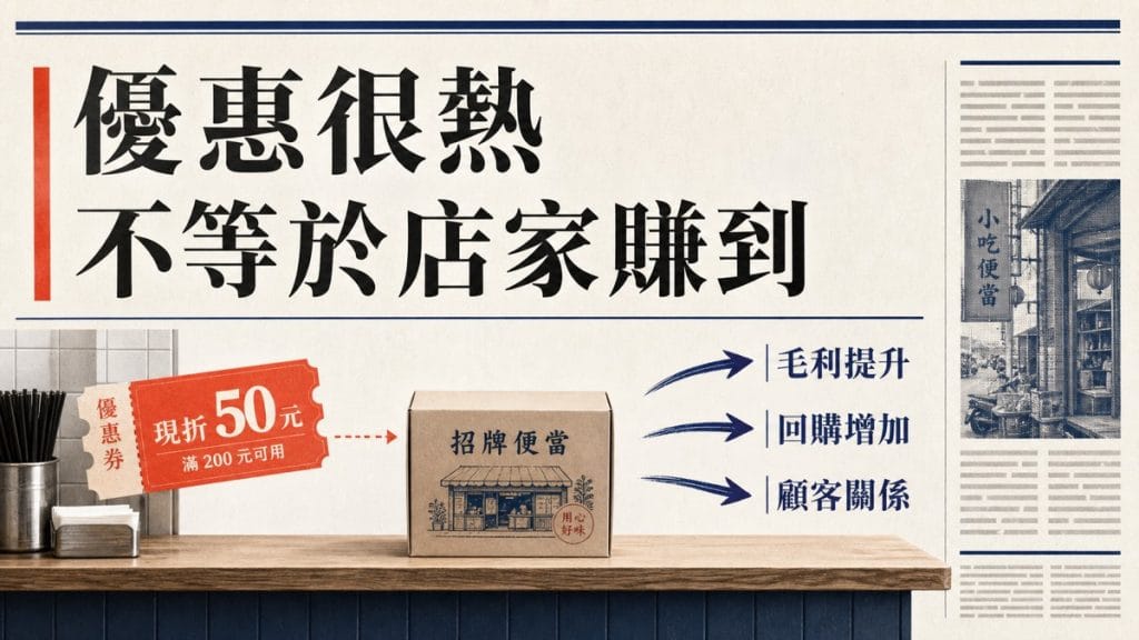 優惠很熱，不等於店家賺到：從 foodpanda 九月折扣看小店該先驗收什麼