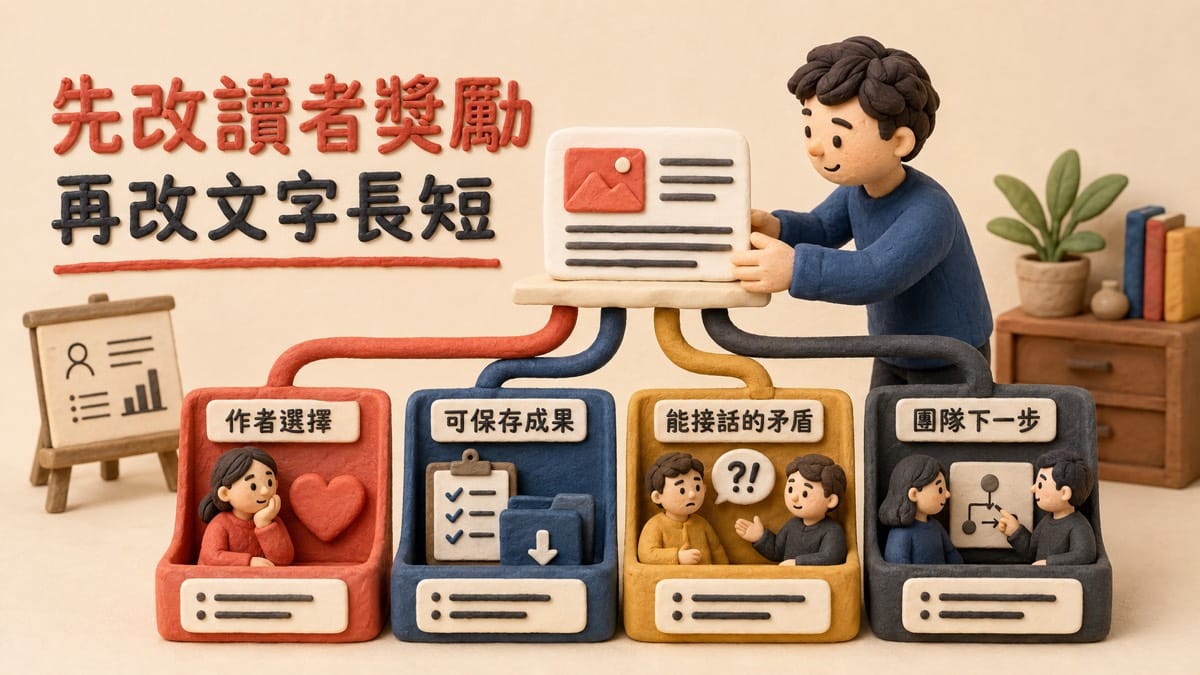 同一篇文章貼八個平台,先改字數還是先改讀者要帶走的東西?