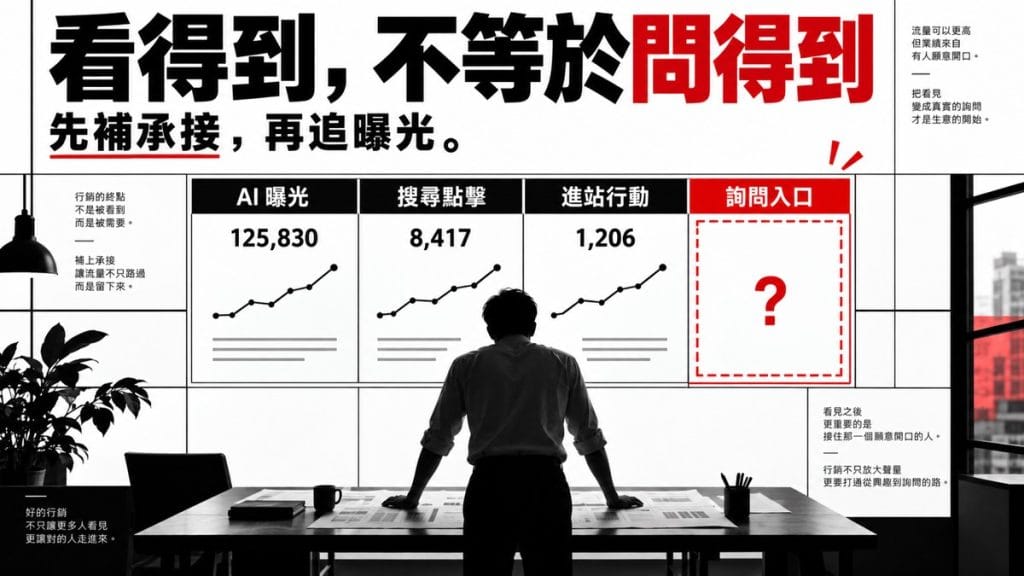 AI 搜尋看得到你的文章，為什麼客戶還是不來？