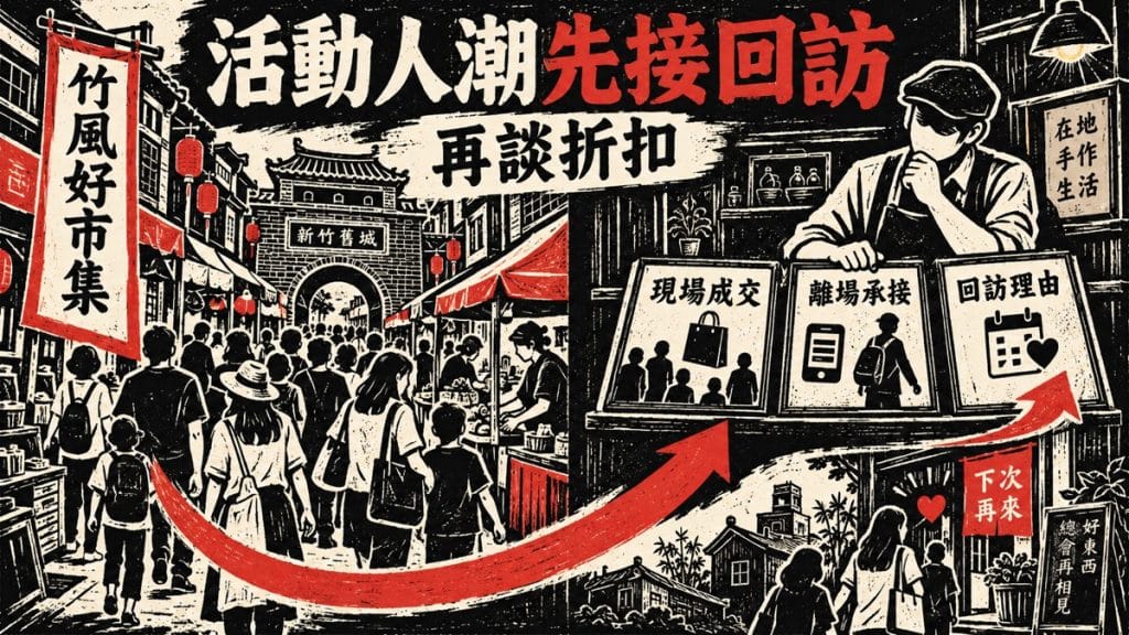 竹風好市集的人潮如何走進舊城並形成下一次回訪？