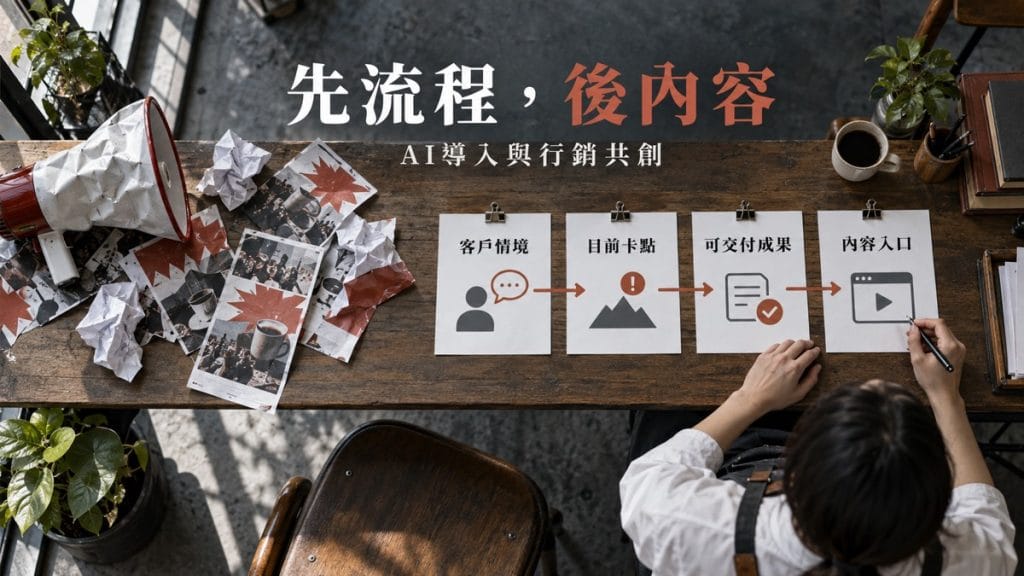 AI 導入與行銷共創，為什麼我會先改善服務流程？