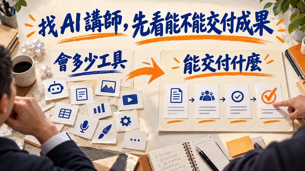 公司找 AI 講師,應該比較哪些教學能力?
