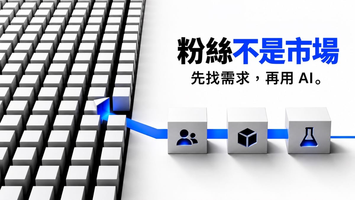 沒有粉絲、沒有流量，還適合學 AI 變現嗎？