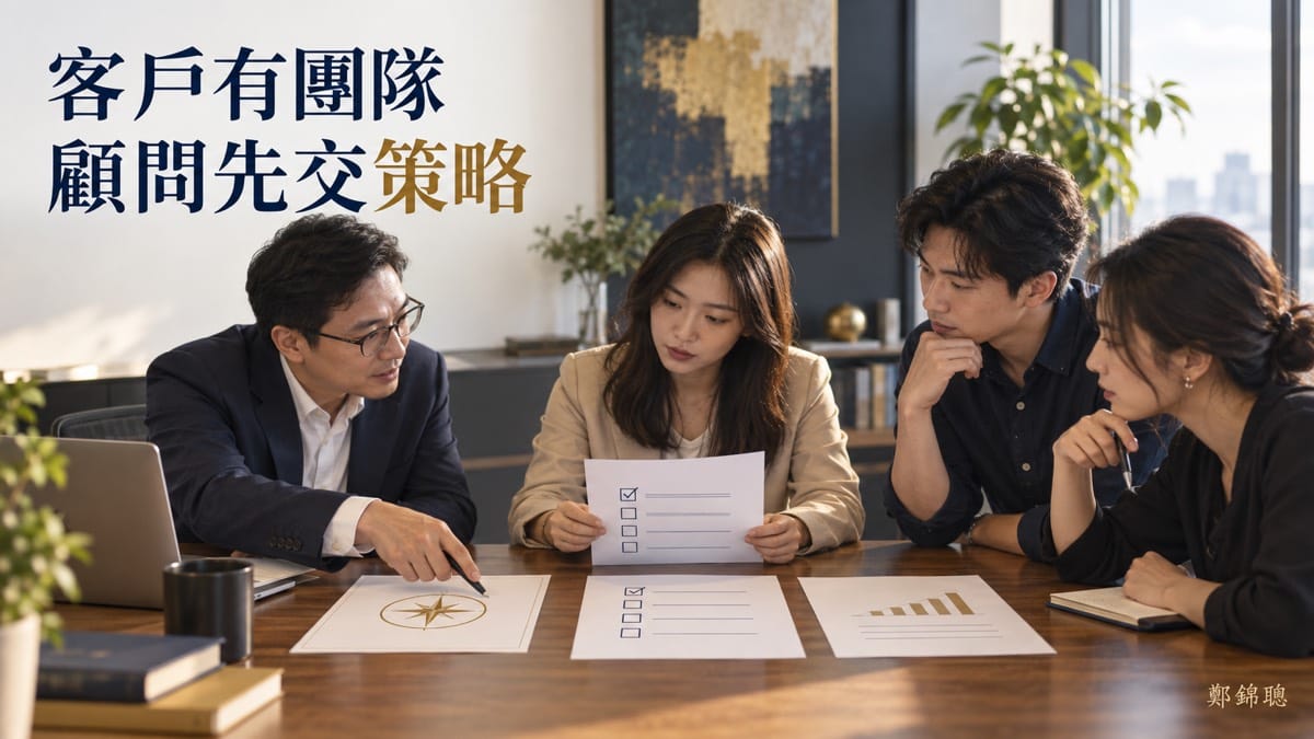 客戶有執行團隊,顧問該賣策略還是代操?先把合作拆成三段