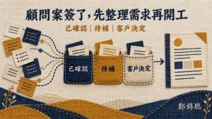 顧問案簽了，怎麼用 AI 整理開工前的資料與需求？