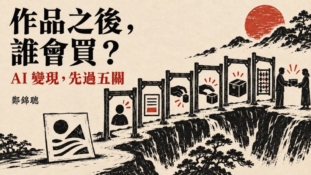 AI 變現課只教你做出作品，真的夠嗎？先看作品後面還有沒有五關