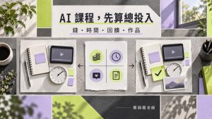 AI 課程價格差很多,怎麼比較內容與實際價值?先算總投入,再看帶走什麼