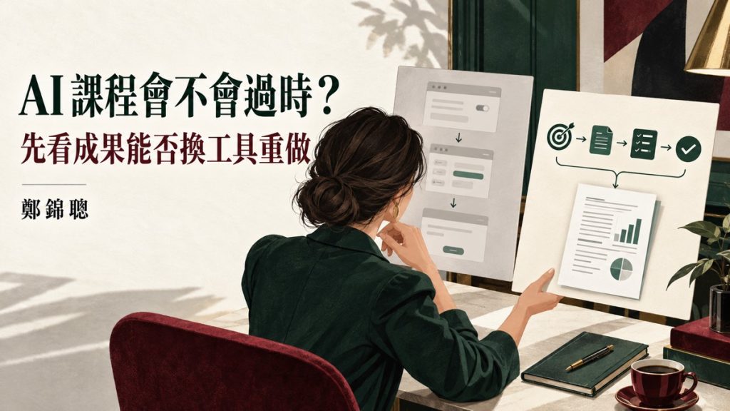 AI 課程一直更新，報名前怎麼判斷學到的內容還能不能用？