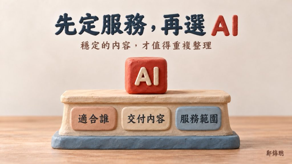 每次都要重講服務內容，該先學 AI、重做介紹頁，還是用 AI 老闆分身？
