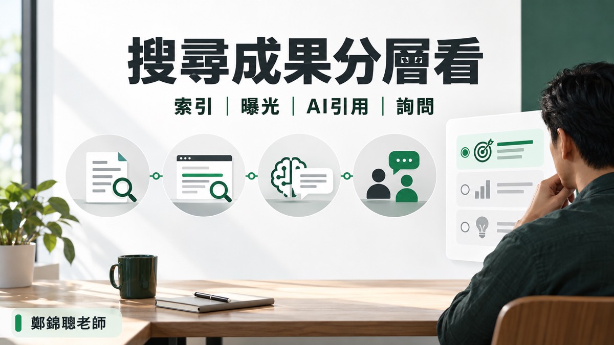 GEO 做完怎麼知道有沒有進展?把索引、曝光與詢問分開驗收