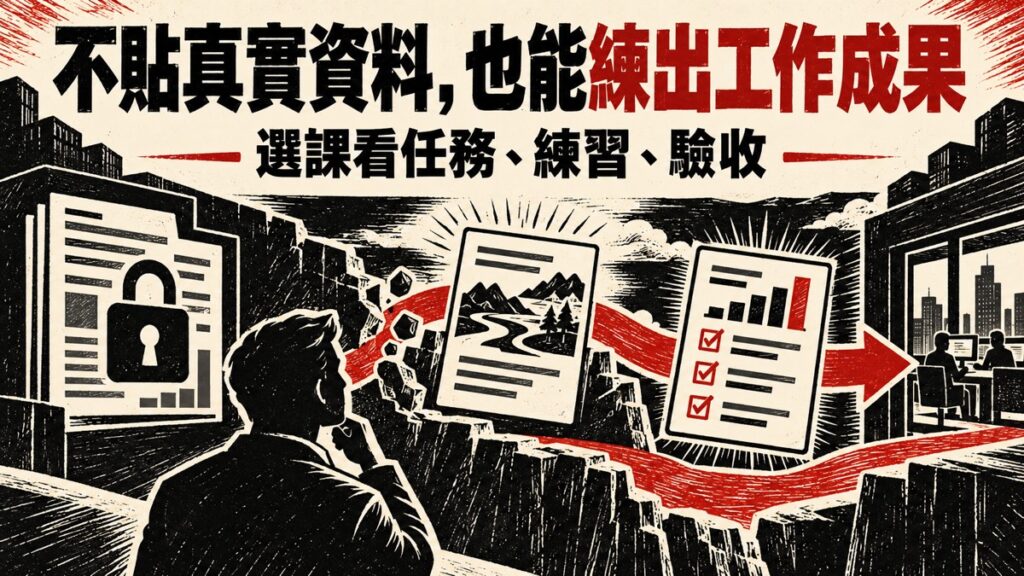 公司資料不能帶進課堂，AI 課程怎麼選才練得出工作成果？