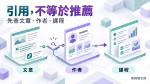 AI 引用文章,卻沒提作者或課程,該先補哪一頁?