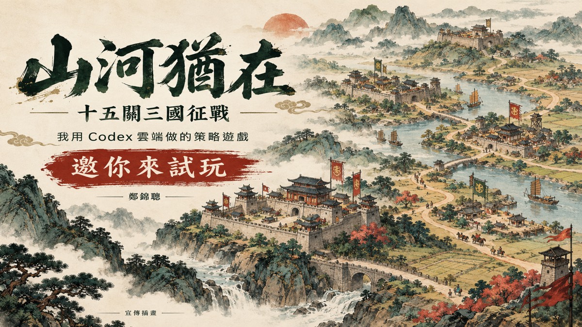 我用 Codex 雲端做了《山河猶在》：十五關三國策略遊戲，邀你來試玩